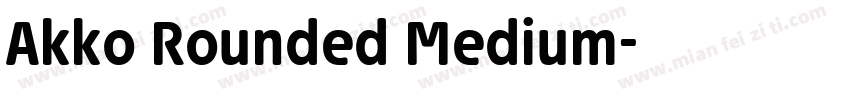 Akko Rounded Medium字体转换